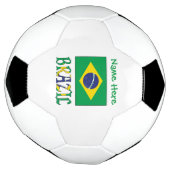 Braziliaanse Vlag Persoonlijk Voetbal (Gedraaid)