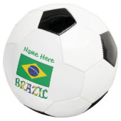 Braziliaanse Vlag Persoonlijk Voetbal (Drie kwart)