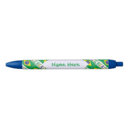Braziliaanse Vlag Persoonlijk Zwarte Inkt Pen