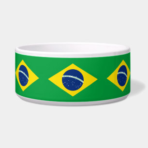 Braziliaanse Vlag Pet Bowl (honden/katten) Voerbakje