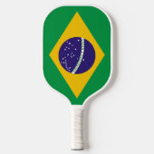 Braziliaanse vlag  pickleball paddle (Voorkant)