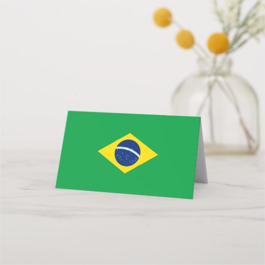 Braziliaanse vlag plaatskaartje (Voorkant)