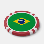 Braziliaanse vlag poker chips (Enkel)