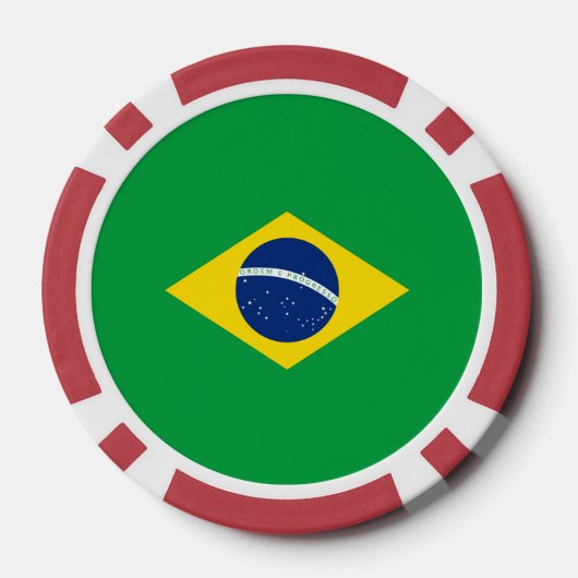 Braziliaanse vlag poker chips (Achterkant)