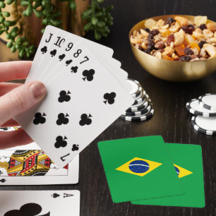 Braziliaanse vlag pokerkaarten