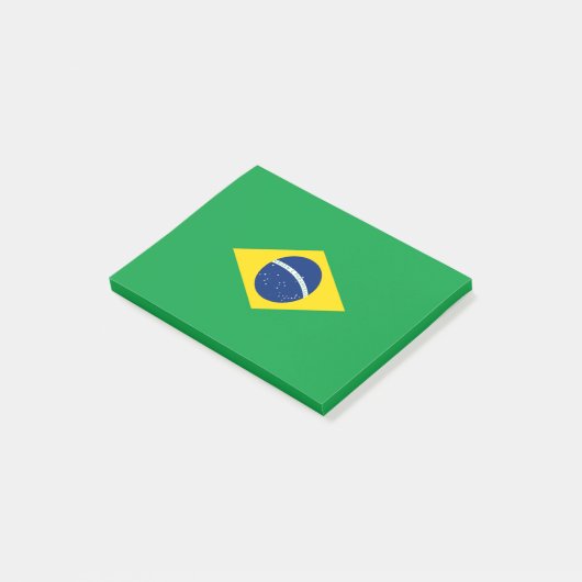 Braziliaanse vlag post-it® notes (Schuin)