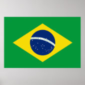 Braziliaanse vlag poster (Voorkant)