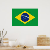 Braziliaanse vlag poster (Keuken)