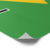 Braziliaanse vlag poster (Hoek)