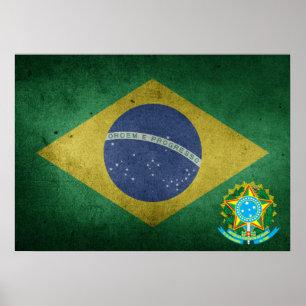 braziliaanse vlag poster