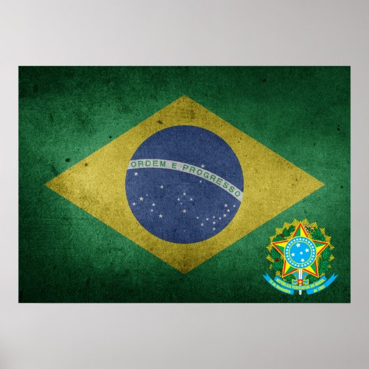 braziliaanse vlag poster (Voorkant)