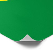 Braziliaanse vlag poster (Hoek)
