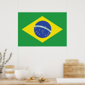 Braziliaanse vlag poster (Keuken)