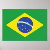 Braziliaanse vlag poster (Voorkant)