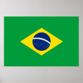 Braziliaanse vlag poster (Voorkant)