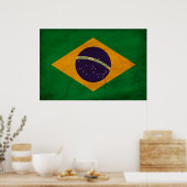 Braziliaanse vlag poster (Keuken)