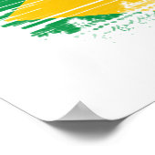 Braziliaanse vlag poster (Hoek)