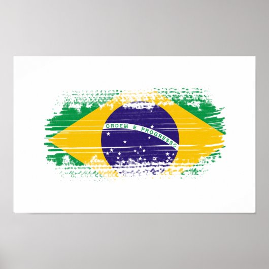 Braziliaanse vlag poster (Voorkant)
