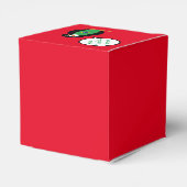 Braziliaanse vlag Pratende mevrouw Penguin geperso Bedankdoosjes (Achterkant)