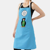 Braziliaanse vlag Pratende mevrouw Penguin geperso Schort (Insitu)