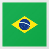 Braziliaanse vlag raamsticker (Vel)