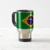 Braziliaanse vlag reisbeker (Voorkant links)
