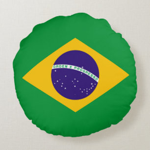 Braziliaanse vlag rond kussen