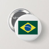 Braziliaanse vlag ronde button 5,7 cm (Voorkant /achterkant)