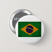 Braziliaanse vlag ronde button 5,7 cm (Voorkant /achterkant)