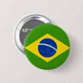 Braziliaanse vlag ronde button 5,7 cm (Voorkant /achterkant)