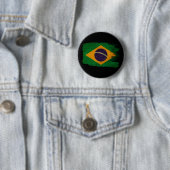 Braziliaanse vlag ronde button 5,7 cm (In situ)