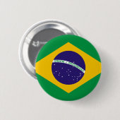 Braziliaanse vlag ronde button 5,7 cm (Voorkant /achterkant)