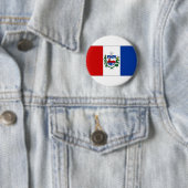 Braziliaanse vlag ronde button 5,7 cm (In situ)
