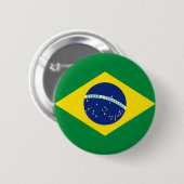 Braziliaanse vlag ronde button 5,7 cm (Voorkant /achterkant)