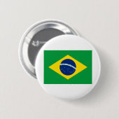Braziliaanse vlag ronde button 5,7 cm (Voorkant /achterkant)