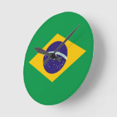 Braziliaanse vlag ronde klok (Hoek)