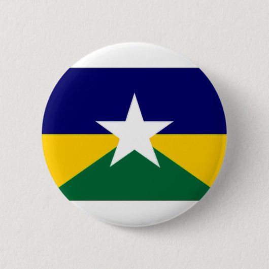Braziliaanse vlag Rondonia Ronde Button 5,7 Cm (Voorkant)