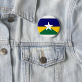 Braziliaanse vlag Rondonia Ronde Button 5,7 Cm (In situ)