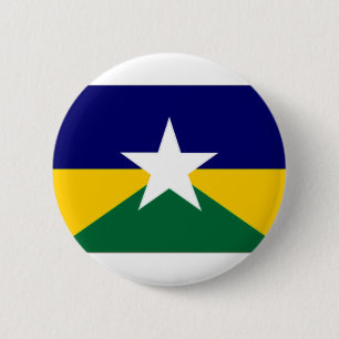 Braziliaanse vlag Rondonia Ronde Button 5,7 Cm