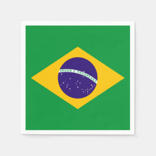 Braziliaanse vlag servet