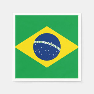 Braziliaanse vlag servet