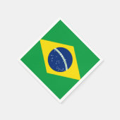 Braziliaanse vlag servet (Hoek)