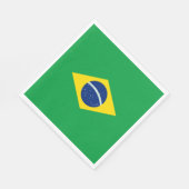 Braziliaanse vlag servet (Hoek)