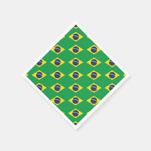 Braziliaanse vlag. servetten (Hoek)
