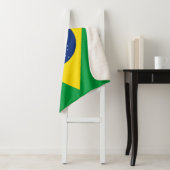 Braziliaanse vlag Sherpa Blanket Deken (In situ)