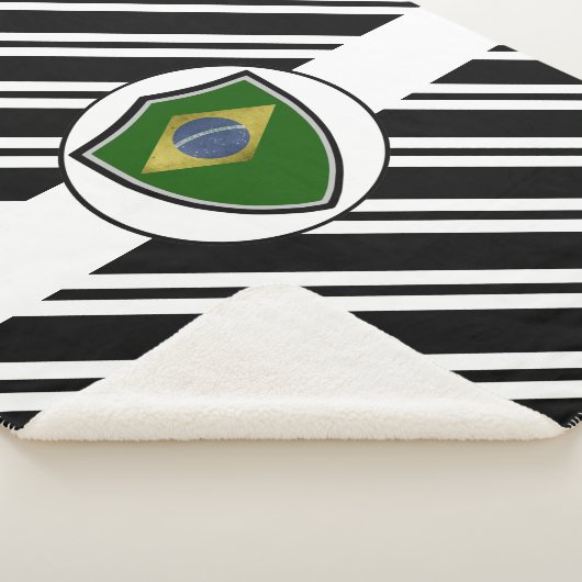Braziliaanse vlag sherpa deken (3/4)