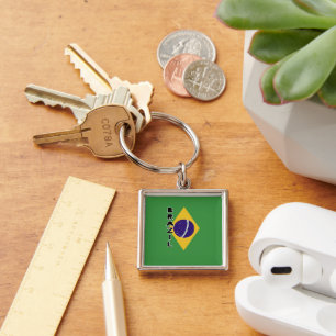 Braziliaanse vlag sleutelhanger
