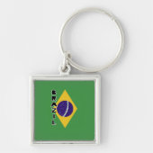 Braziliaanse vlag sleutelhanger (Voorkant)