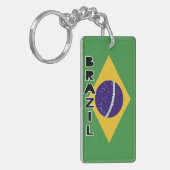 Braziliaanse vlag sleutelhanger (Voorkant Links)