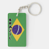 Braziliaanse vlag sleutelhanger (achterkant)